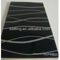 SETTING High gloss MDF board / PVC film / UV coating / black base and sliver line
